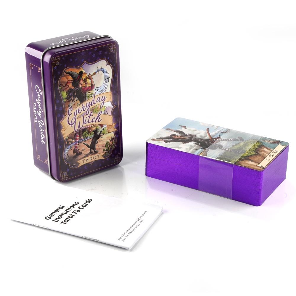 Tarot Deck With Guidebook - 10,3 * 6 cm alltägliches Hexen-Tarot
