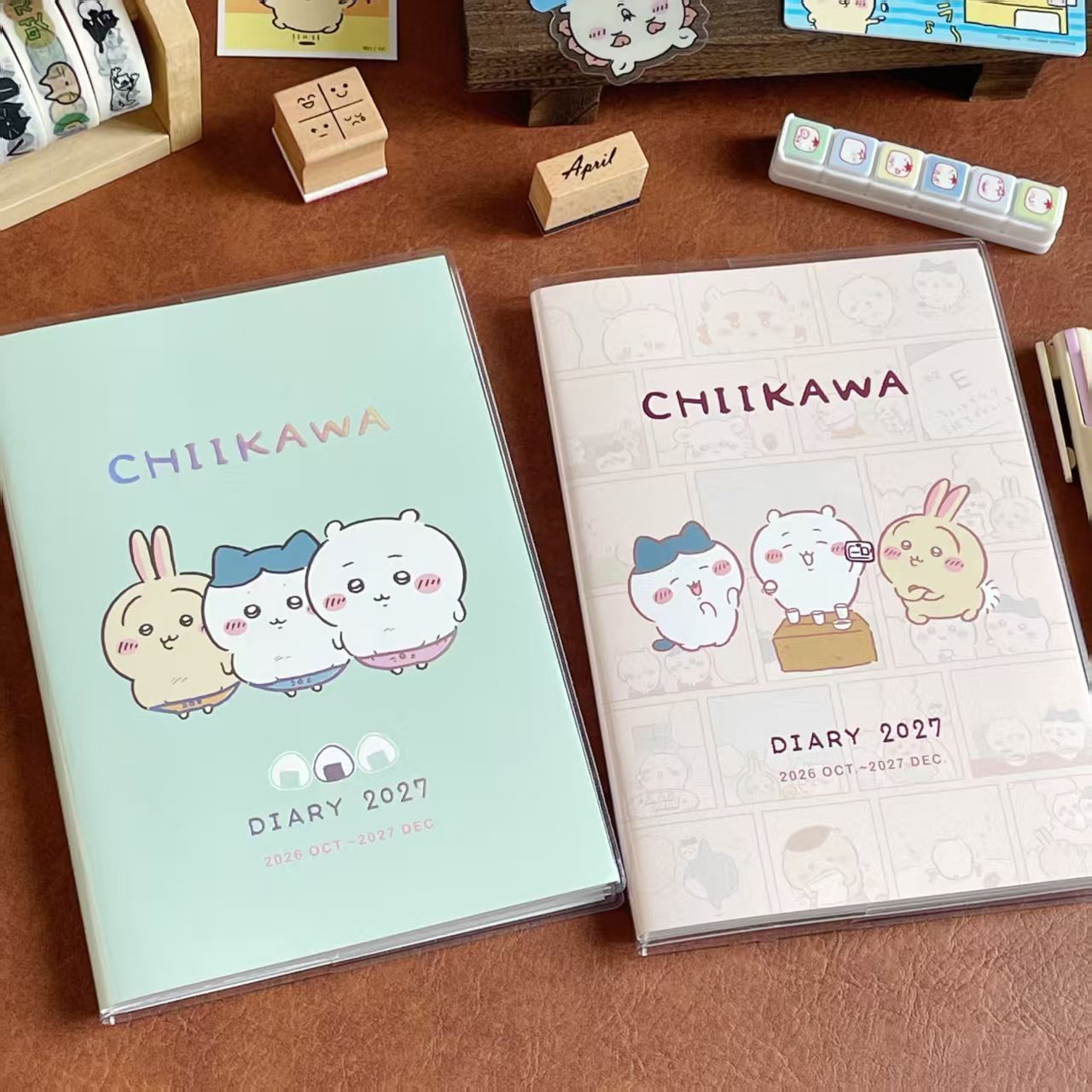 Stationery Books - Neuer Chiikawa 2027 Planer, Cartoon-Innenseiten-Illustration, Handbuch
