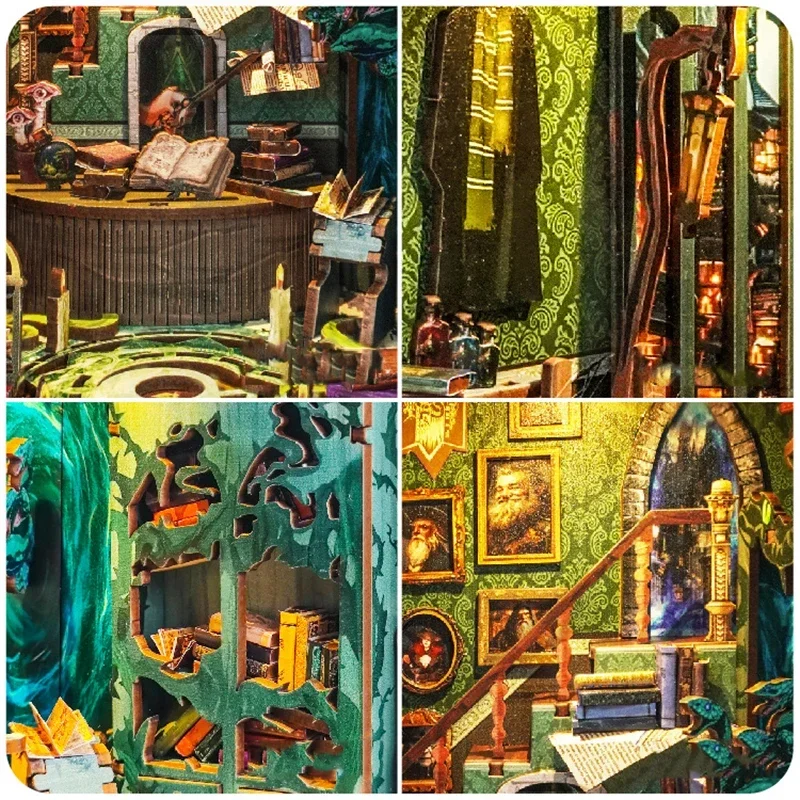 Miniatur-Modellbausätze DIY Ho – Diy Wooden Book Nook Kit Shelf Insert Bewertung und Preis