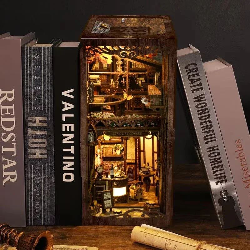 Serenity Coffee House Bücherre – Diy Wooden Book Nook Kit Shelf Insert Bewertung und Preis