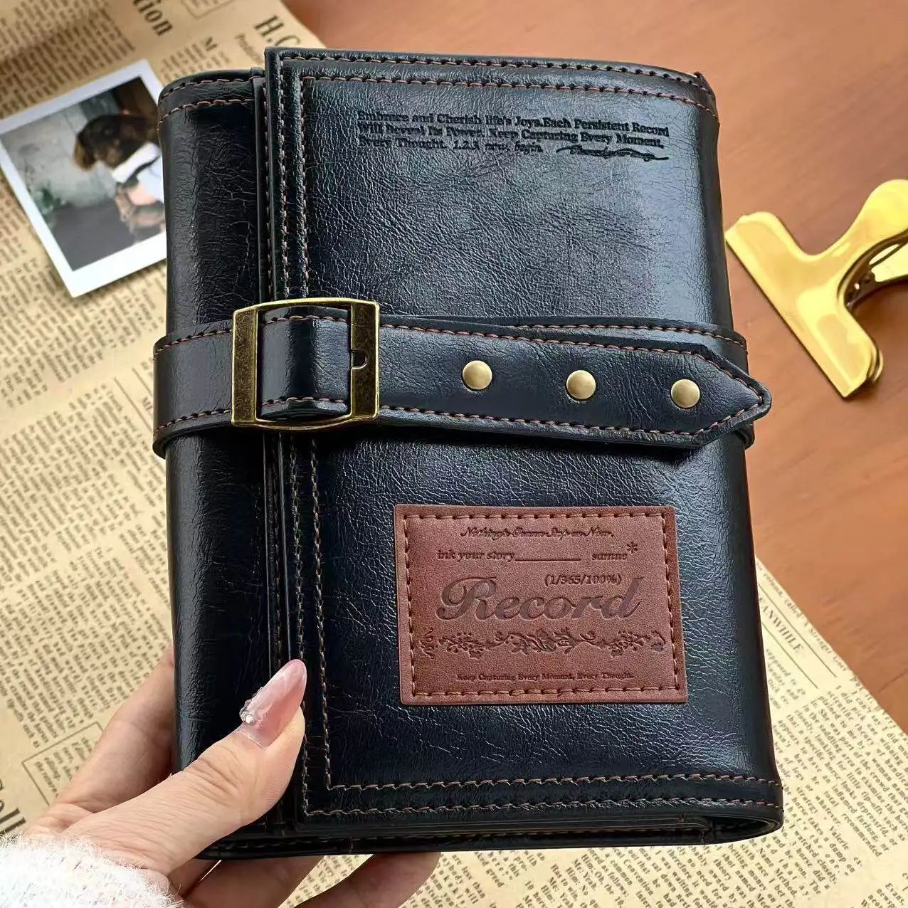 Vintage A6 3-Fach Leder-Notizb – Vintage Leather Journal Notebook Bewertung und Preis