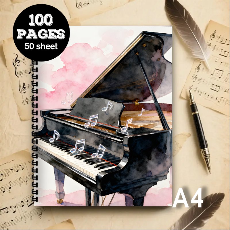 A4-Format, Musiknotizbuch, Meh – Blank Sheet Music Notebook Bewertung und Preis